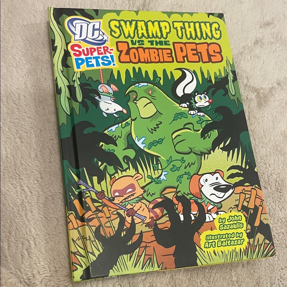 DC Super-Pets Swamp Thing vs The Zombie Pets Book
